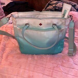 Kate Spade Aqua Blue Gradient Tote